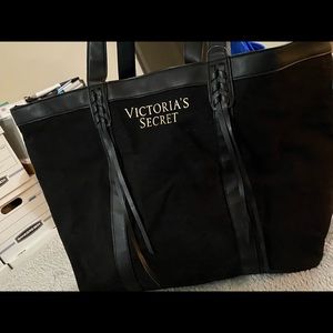Victoria's Secret large black tote nwt